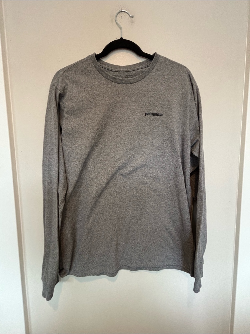 Patagonia Men’s Long-Sleeve Tee — Heather Gray